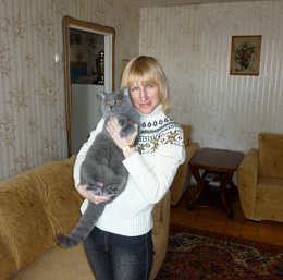 Ирина и кот Сэм (британец, 11,5 лет)